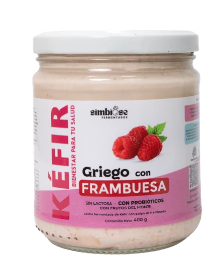 Kéfir estilo griego frambuesa X400GR